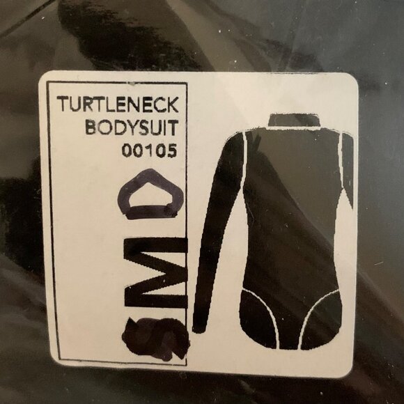 Cheer Fantastic Long Sleeve Bodysuit Leotard Mockneck Zip Back M Navy Blue - Picture 3 of 9